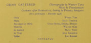 Detail of the Mercury Theatre programme for 5 December 1937 showing 'Cross Gartered' (Toye, 1937). RDC/MA/04/01/0043